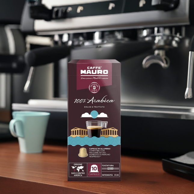 Caffè Mauro 100% Arabica Kapseln Nespresso© Kompatibel - Kaffeegeniesser 