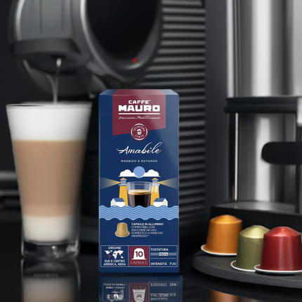 Caffè Mauro Amabile Kapseln Nespresso© Kompatibel - Kaffeegeniesser 