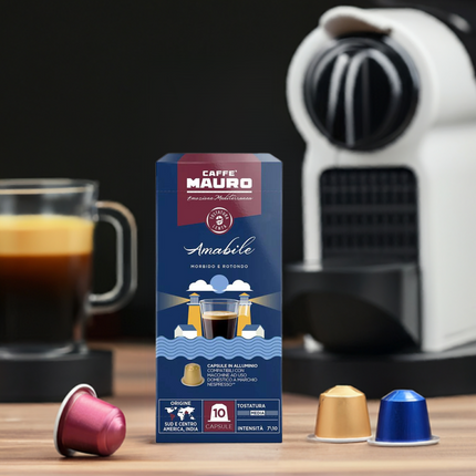 Caffè Mauro Amabile Kapseln Nespresso© Kompatibel - Kaffeegeniesser 