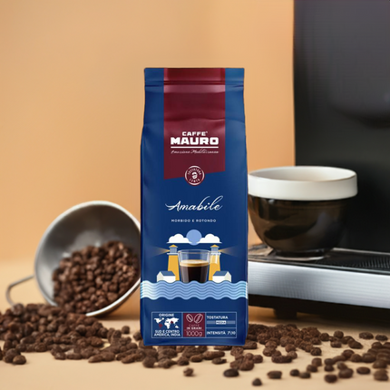 Caffè Mauro Amabile – Mediterranean Line 1kg - Kaffeegeniesser 