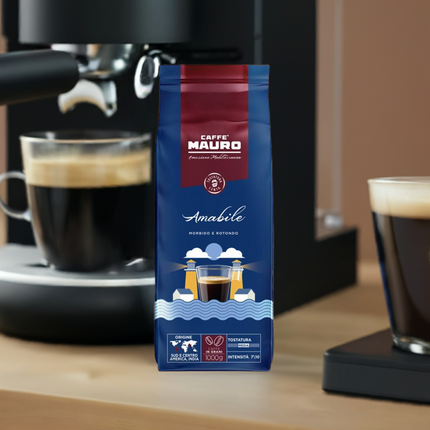 Caffè Mauro Amabile – Mediterranean Line 1kg - Kaffeegeniesser 