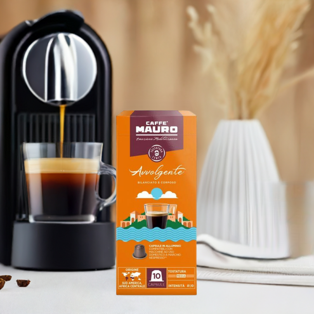 Caffe Mauro Avvolgente Kapseln Nespresso© Kompatibel - Kaffeegeniesser 