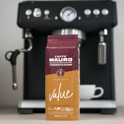 Caffè Mauro Value Espresso – 1kg Bohnen - Kaffeegeniesser 