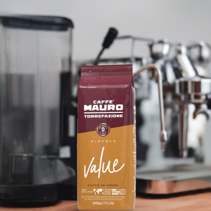 Caffè Mauro Value Espresso – 1kg Bohnen - Kaffeegeniesser 