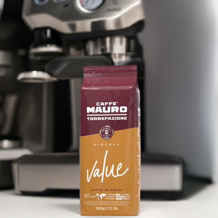 Caffè Mauro Value Espresso – 1kg Bohnen - Kaffeegeniesser 