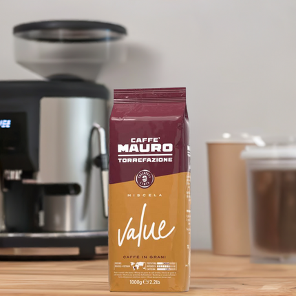 Caffè Mauro Value Espresso – 1kg Bohnen - Kaffeegeniesser 